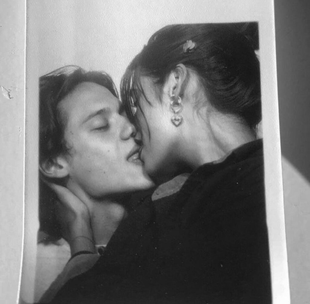 Couple kissing