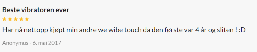 We-Vibe Touch Klitorisvibrator