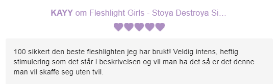 Fleshlight Girls - Stoya Destroya Signature Collection