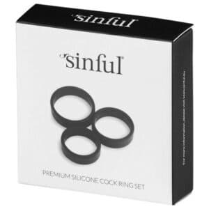 Sinful Premium Silikon Penisring Sett 3 stk4
