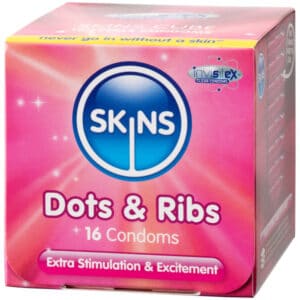 Skins Dots & Ribs Kondomer 16 stk2