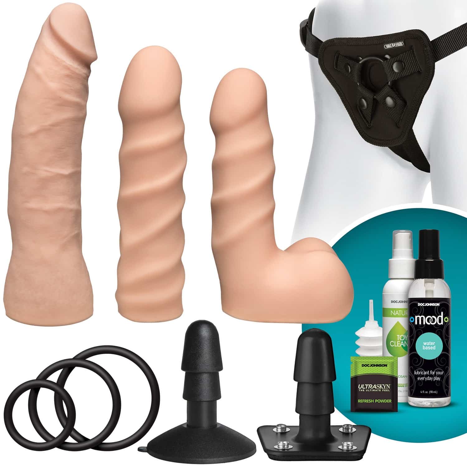 Vac-U-Lock Dual Density Strap-On Startsett